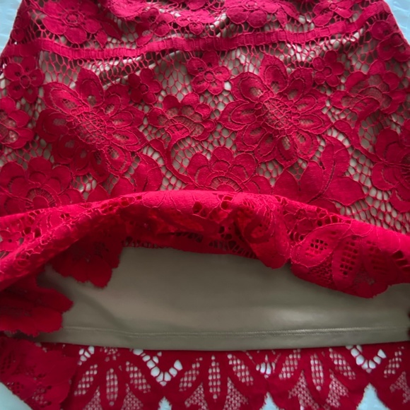 Red Lace 2 Piece Set For Love & Lemons Small - Picture 11 of 12